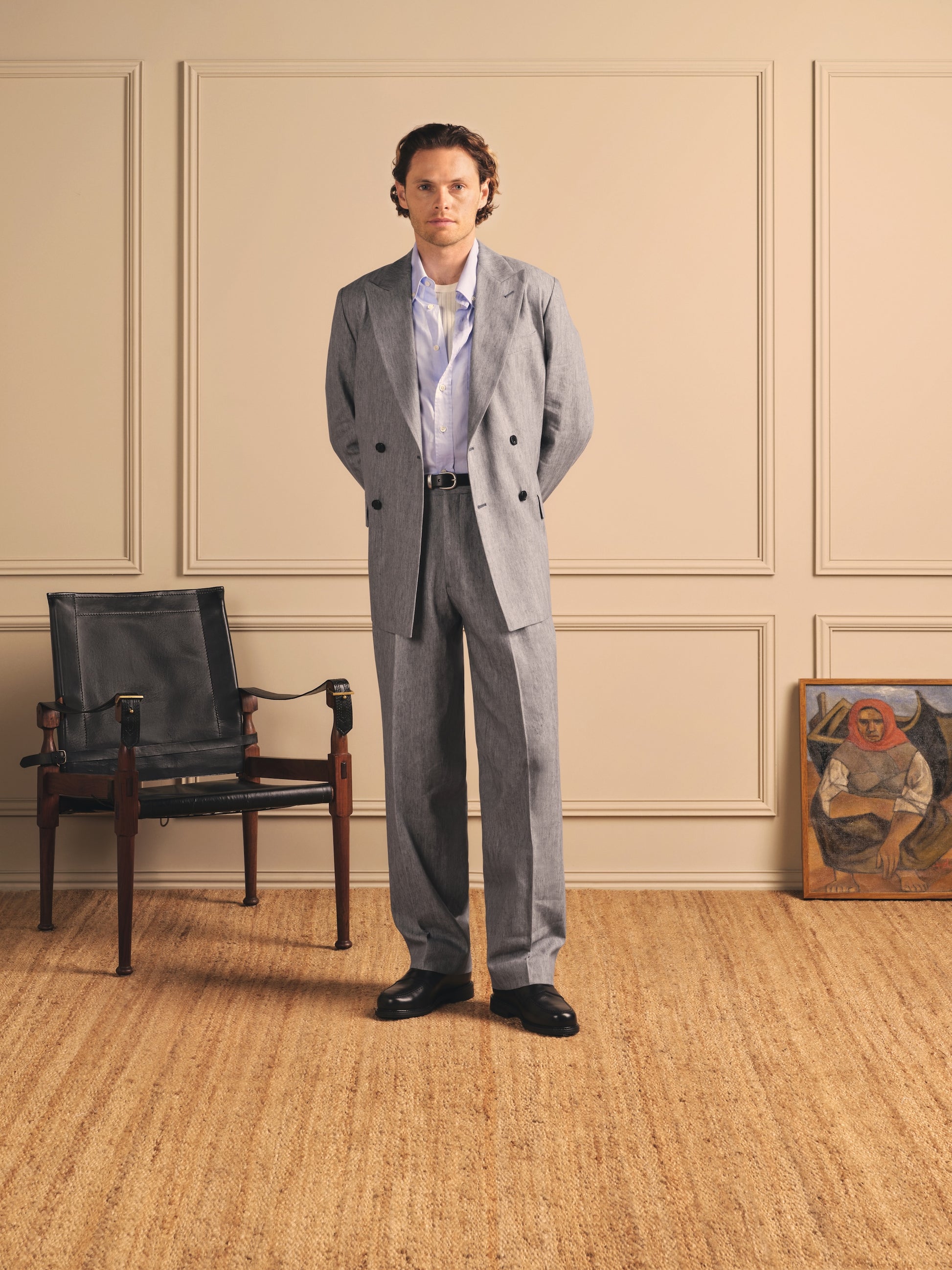 Miles Cotton & Linen Suit Trouser