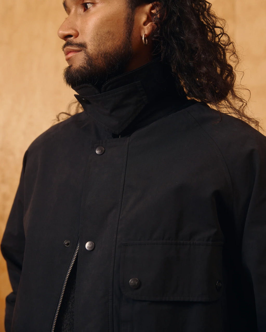 Bay Waxed Cotton & Nylon Jacket