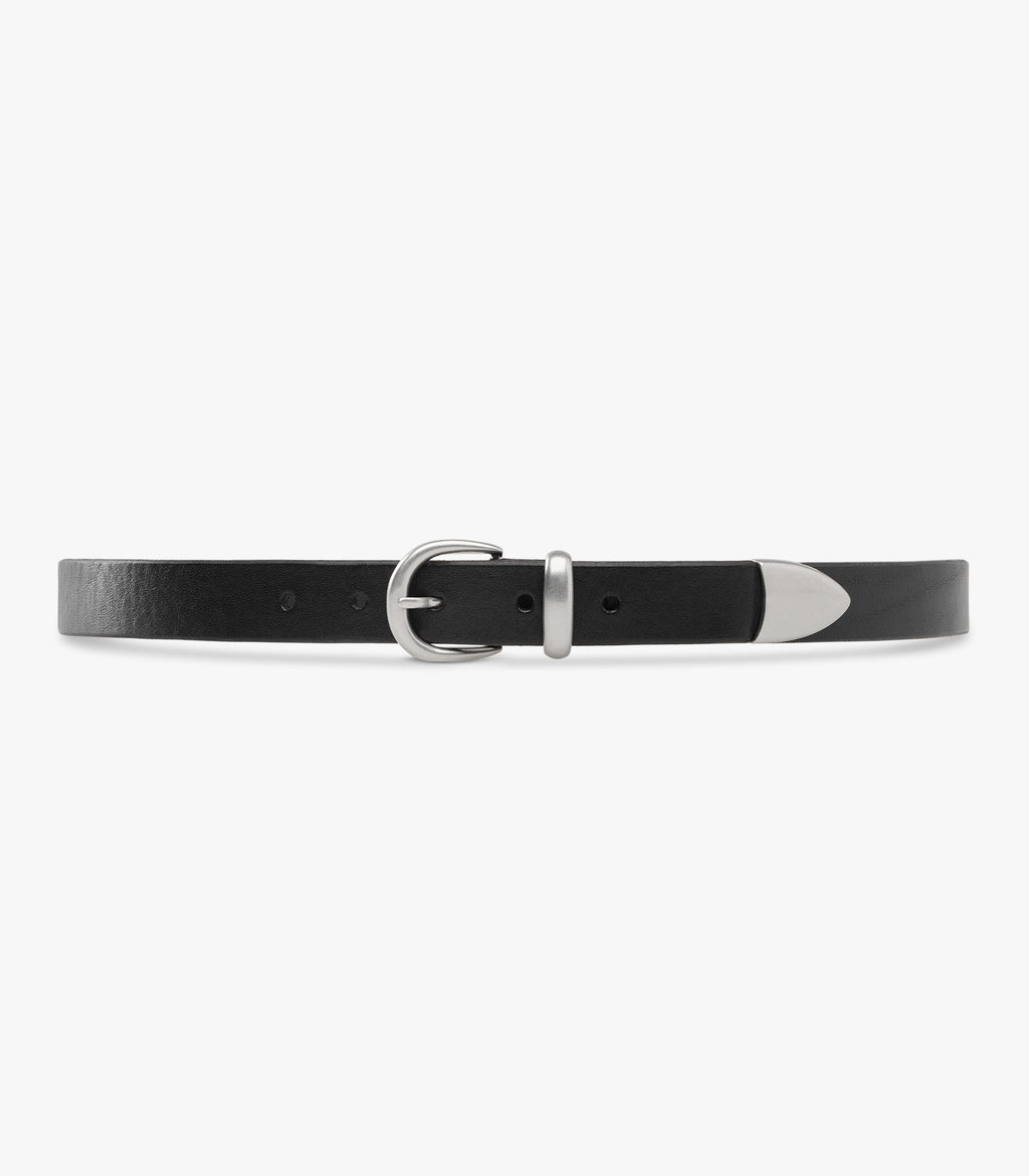 Western Bridle Leather Belt Slim