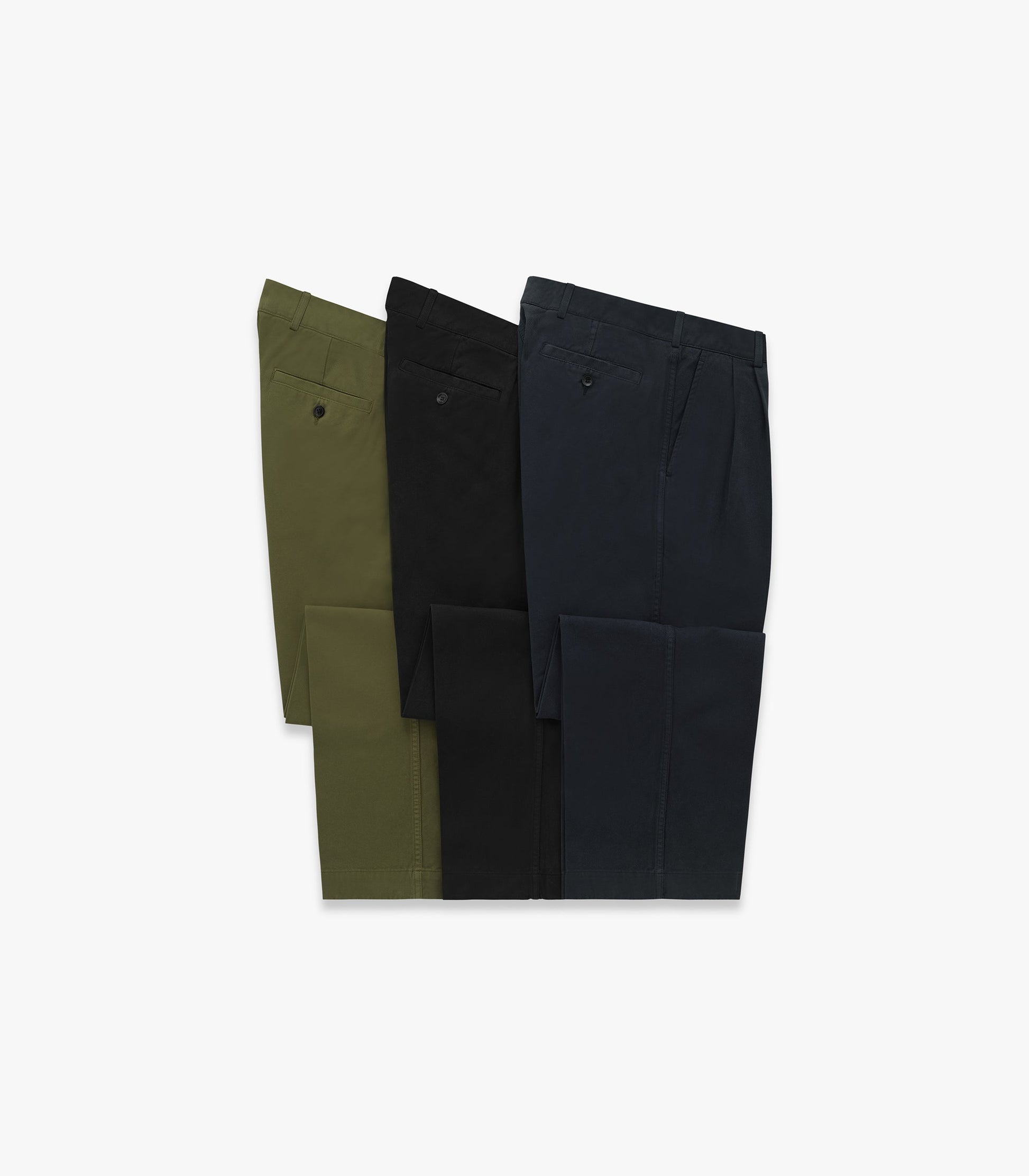 Canal Pleated Twill Cotton Pant