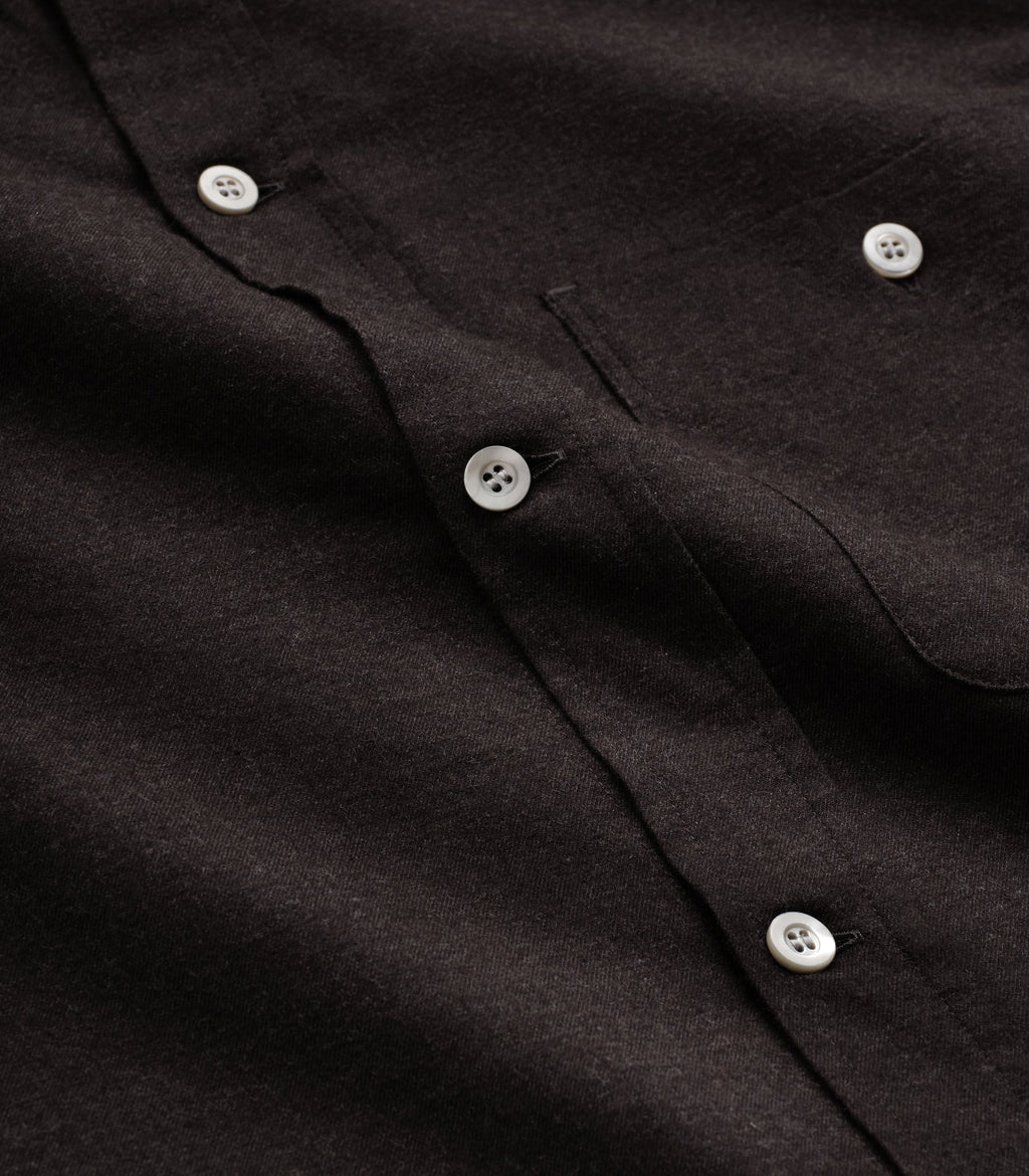 Carmine Flannel Twill Cotton Shirt
