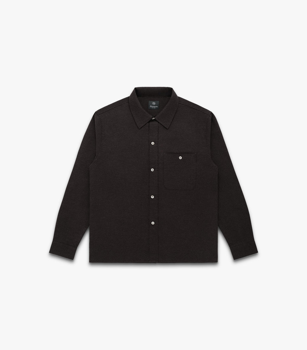 Carmine Flannel Twill Cotton Shirt