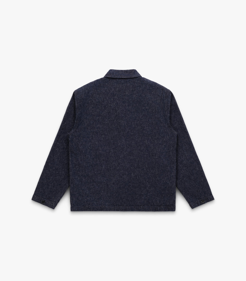 Dark blue jacket on a white background