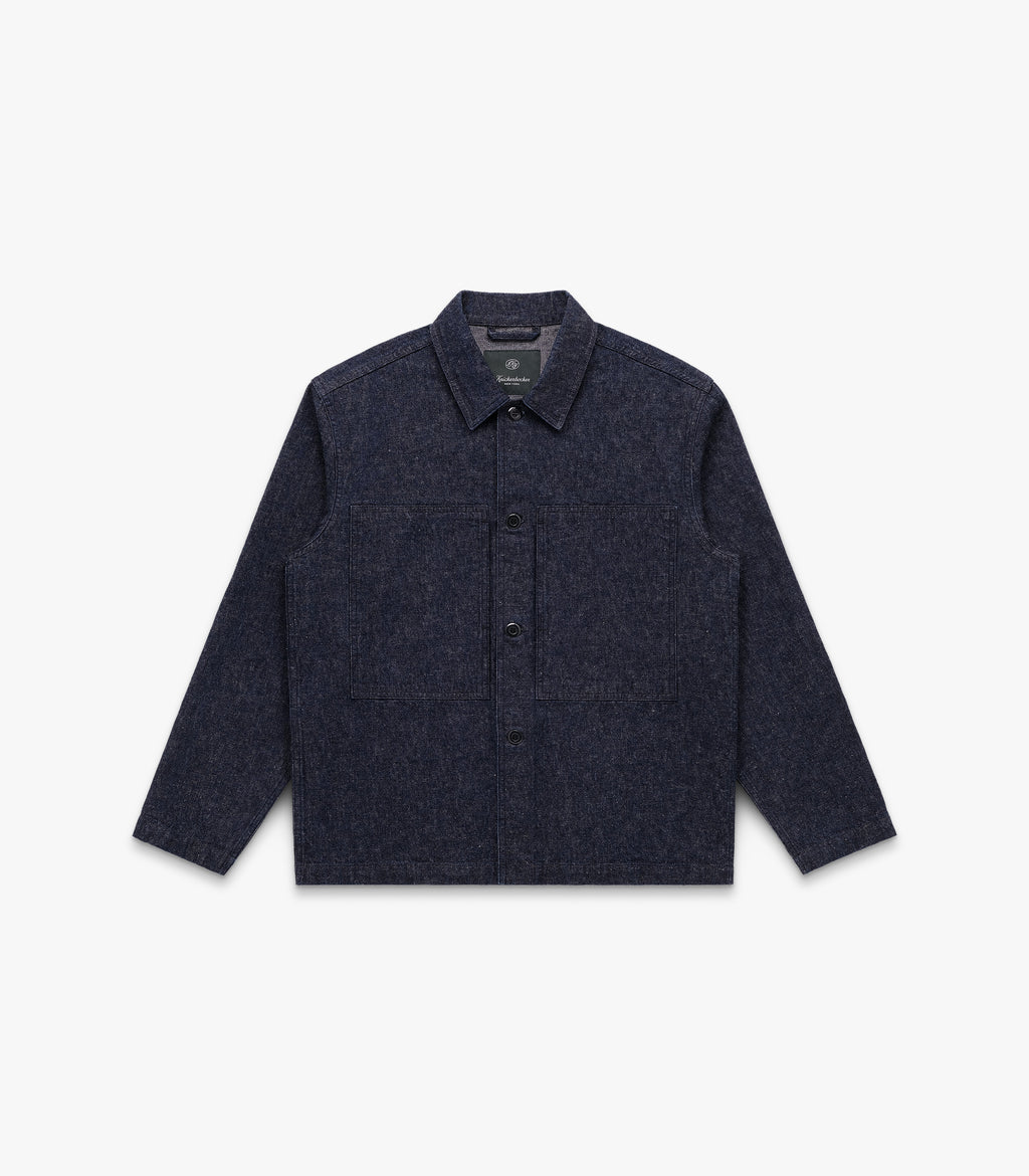 Navy blue shirt on a white background