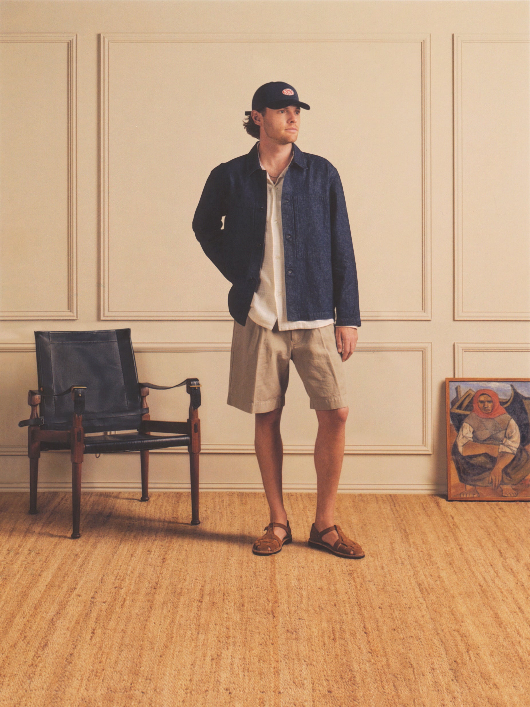 Mafra Denim Cotton & Linen Overshirt