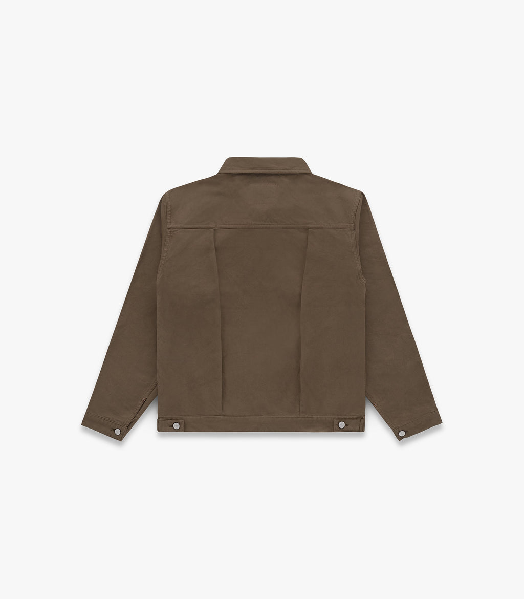 Pleated Twill Trucker
