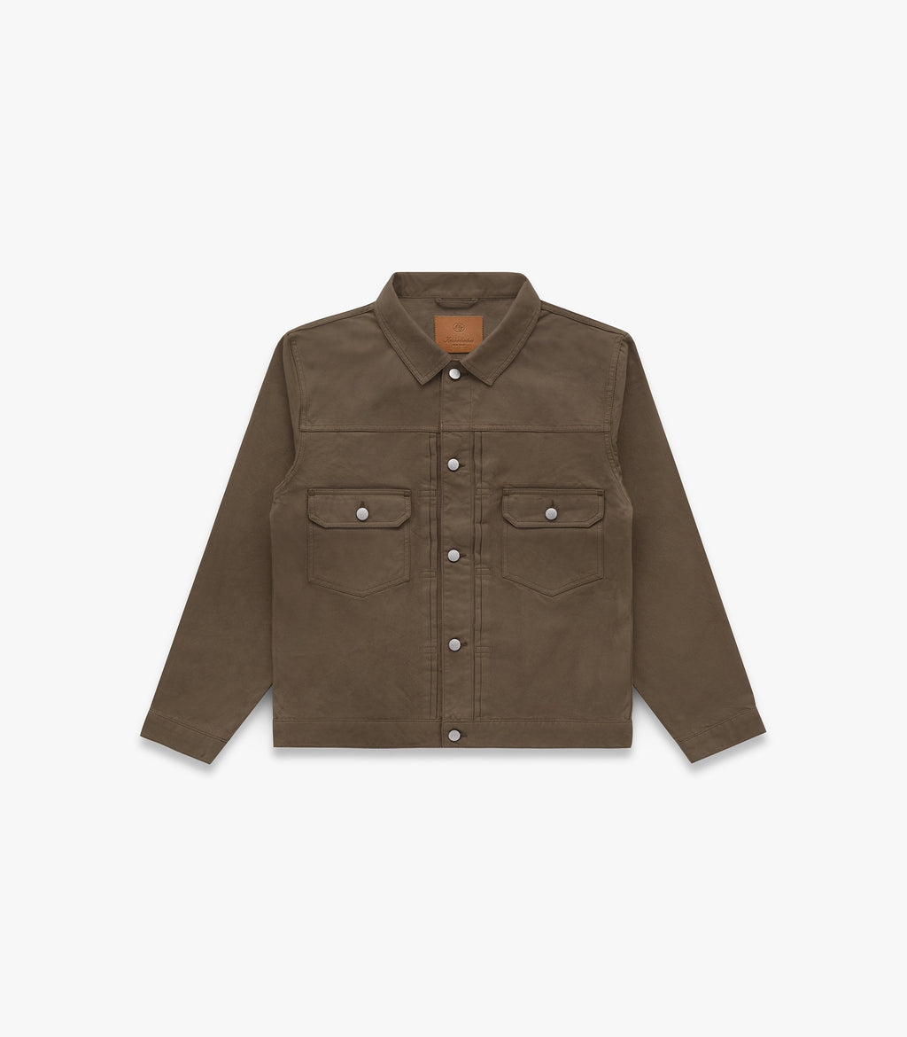 Pleated Twill Trucker