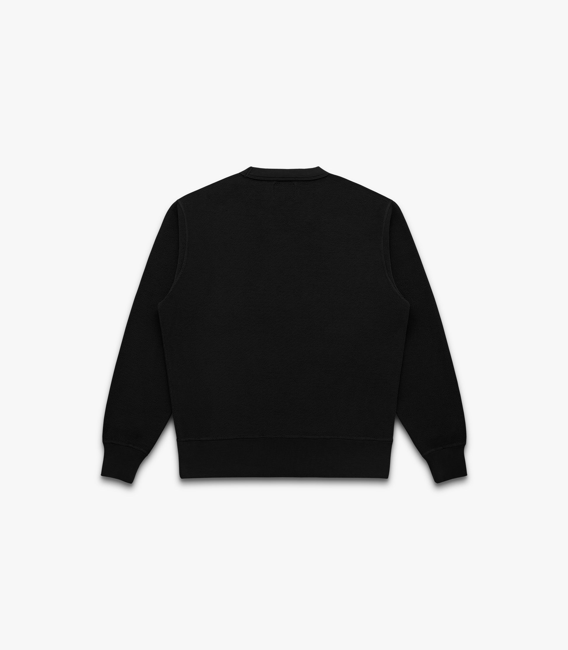 Black sweatshirt on a white background