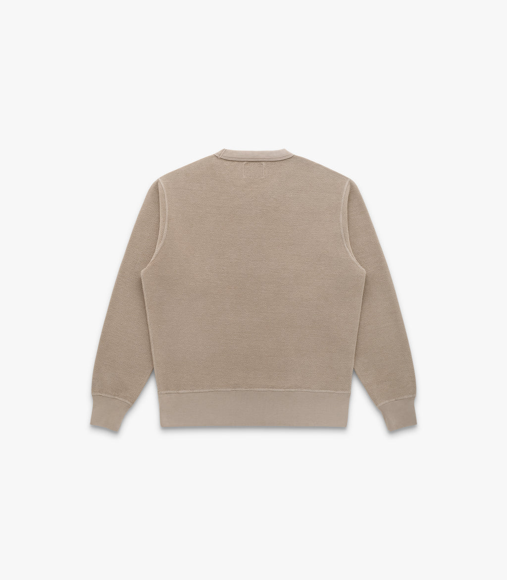 V Twill Knit Crew