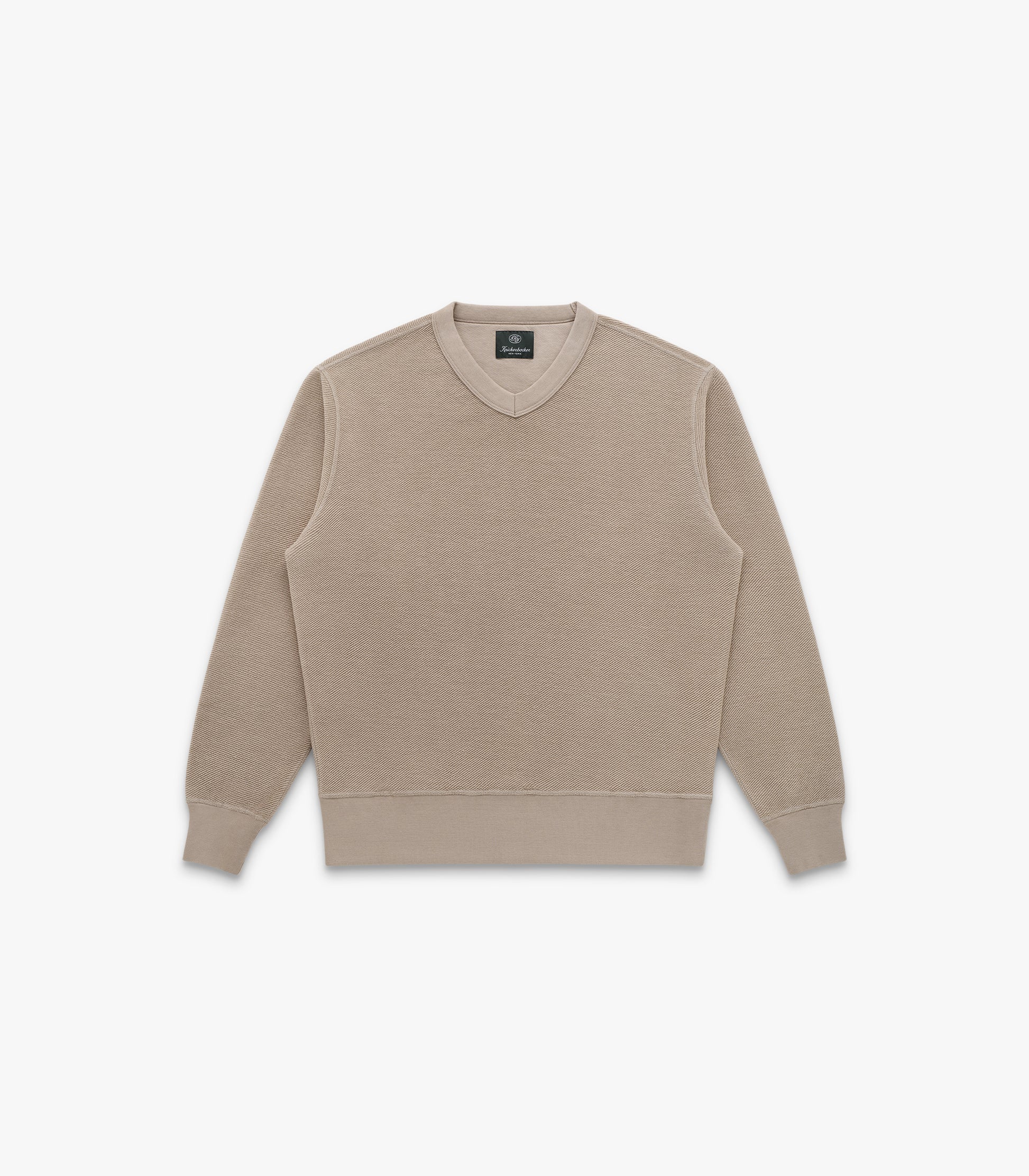 V Twill Knit Crew